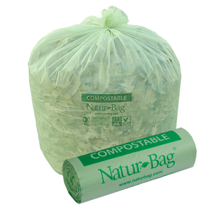 Sac poubelle en plastique compostable biodégradable pour extérieur, sac poubelle industriel compostable en plastique - Product Image 6