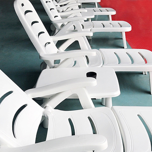 Giá tốt nhất nhựa bãi biển Ngoài trời ghế có thể gập lại hồ bơi Sun <span class=keywords><strong>Lounger</strong></span> khuôn nhựa ngoài trời sunbed - Product Image 3