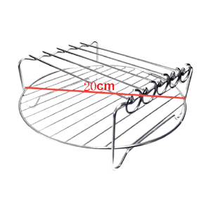 空气油炸锅配件<span class=keywords><strong>2</strong></span>层烤架方形搁板烤箱配件方形食物架空气油炸锅双烤架 - Product Image 2