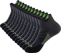 Chaussettes de course à compression pour hommes, personnalisées en gros, antidérapantes, antibactériennes, 100% coton, écologiques et à séchage rapide