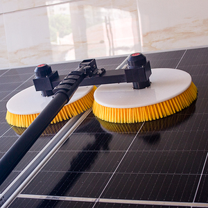 Outils de nettoyage de panneaux solaires de haute qualité, durables et écologiques, brosses de nettoyage en nylon à double tête et long manche en alliage d'aluminium - Product Image 2