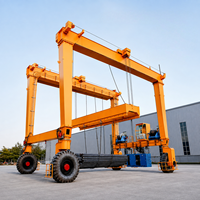 Transpalette mobile industriel de 15 tonnes sur pneus en caoutchouc pour la manutention en usine, la logistique interlande et le transfert de charges lourdes