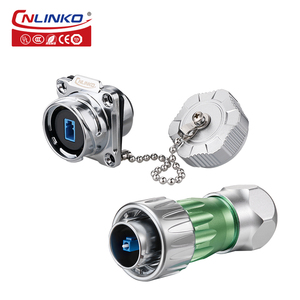 Sợi quang cắm tín hiệu IP67 không thấm nước kết nối kim loại sợi quang cắm vòng nối - Product Image 3