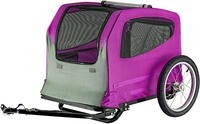 Remorque vélo pour animaux de compagnie, 2 en 1, poussette, chariot, porte-vélo