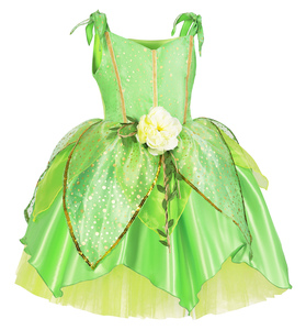 Bán Buôn Trẻ Em Tiana Cổ Tích Ăn Mặc Với Đôi Cánh Halloween Công Chúa Lễ Hội Trang Phục Cosplay Elves Đảng <span class=keywords><strong>Tinker</strong></span> Chuông Ăn Mặc - Product Image 2