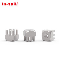 Connecteur de borne d'alimentation en laiton pour cartes PCB, bornier à broches à filetage interne pour armoires de commande PLC 7461057 7460307