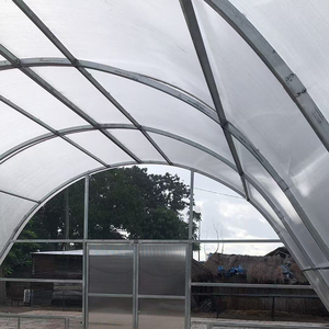 Serre tunnel agricole multi-chapelle en PVC grande taille à économie d'énergie, séchoir manuel/électrique à enroulement - Product Image 3