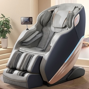 Professional Best Grey <b>Zero</b> <b>Gravity</b> Human Touch Stretch 4D Track Latest Electronic <b>Chair</b> Body Massager - Product Image 5