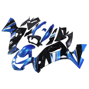 Kit de cuerpo de molde de compresión para <span class=keywords><strong>2006</strong></span> 2007 2008 Ninja 650R Carenado de Azul Negro - Product Image 3