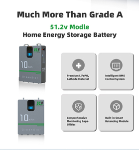 แบตเตอรี่โซลาร์เซลล์ 48V 51.2V 100Ah 5.12kwh ระบบกักเก็บพลังงานภายในบ้านแบบเรียงซ้อนได้ แบตเตอรี่แบบ Deep Cycle - Product Image 3