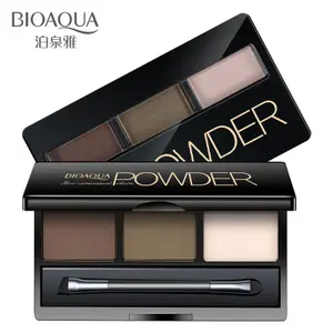 BIOAQUA drei dimensionaler natürlicher dreifarbiger Augenbrauen puder Text marker Puder kein Blühen kein Bleichen Augenbrauen Lidschatten