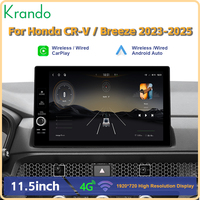 Reproductor de DVD con Navegación para Automóvil Android de 11.5 Pulgadas Krando para Honda CR-V Breeze 2023-2025, Sistema de Audio Estéreo para Automóvil Android, Carplay Inalámbrico