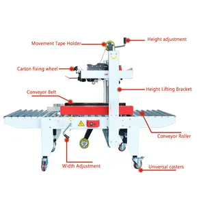 SJB automatique pliant papier Carton boîte emballage cartonnage ruban d'étanchéité boîte scellant Machine automatique carton scelleuse machine