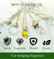 Diffuseur d'encens sacré Zen en bois de santal et ambre, flacon en verre 8ml, non toxique, parfum pour la maison et la voiture, Wishgan CF04
