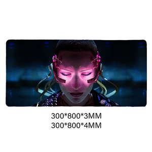 Alfombrilla de Ratón para Juegos de Goma <span class=keywords><strong>Cyberpunk</strong></span> <span class=keywords><strong>2077</strong></span> Personalizada de Alta Calidad Quanbao, Alfombrilla de Ratón con Diseño Personalizado - Product Image 3