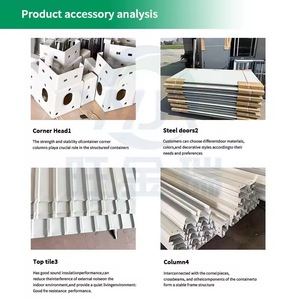 Bagno Prefabbricato Mobile per Cantiere Edile, Casa Modulare Smontabile da 20 Piedi, Container Abitativo Flat Pack - Product Image 3