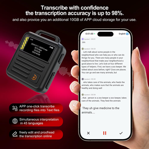 Grabadora de Voz de Bolsillo Profesional P20, Reducción de Ruido HD, Conversión de Voz a Texto, Interpretación Simultánea, Reuniones de Negocios - Product Image 5