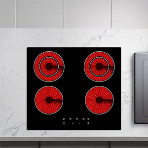 Table de cuisson électrique à 4 brûleurs encastrée en vitrocéramique avec <span class=keywords><strong>plaque</strong></span> en céramique durable - Product Image 1