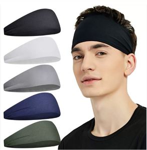 Bandeau de sport personnalisé pour <span class=keywords><strong>homme</strong></span> en polyester et élasthanne, réglable, 22 cm, anti-transpiration, couleur unie, pour football et exercice - Product Image 1