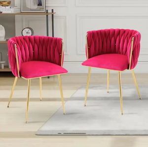 Sang trọng nhung bọc ghế rộng hỗ trợ trở lại kim loại chân sang trọng ghế bền thiết kế sang trọng lý tưởng cho nhà ăn uống tụ họp - Product Image 3