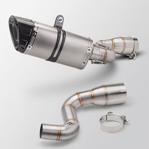 Nuevo Sistema de Escape para Motocicleta <span class=keywords><strong>DUKE</strong></span> 125 250 <span class=keywords><strong>390</strong></span> Adventure RC390 2020-<span class=keywords><strong>2023</strong></span>, Silenciador Modificado con Tubo de Enlace Frontal Intermedio de 51 mm - Product Image 2