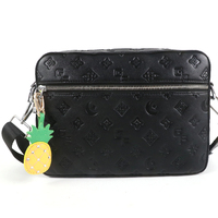 2025 à la mode strass ananas cuir porte-clés mode bricolage sac accessoire pour les femmes usage quotidien cadeau