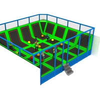 Trampoline pour enfants de haute qualité avec filet de sécurité, structure en acier galvanisé, lit de saut extérieur pour le divertissement familial dans la cour