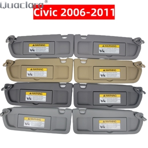 Repuesto de Visera Solar para Auto, Lado Izquierdo del Conductor y Lado Derecho, Compatible con Honda Civic 2006-2011, Parasol, Protector Solar, Espejo, Kit de Reemplazo - Product Image 1