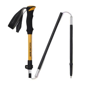 Bâton de randonnée télescopique pliable en aluminium Ice Claw Bear, alliage 7075, 5 sections, léger et portable pour l'extérieur - Product Image 2