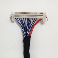 Conector LVDS de 20, 30 y 40 pines con paso de 1.25mm y 2.0mm, cable blindado para ensamblaje de pantalla LCD
