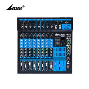 Lane-Mezclador de audio de dientes azules, productos al por mayor, profesional, 16 DSP, interfaz USB, grabación, 8 canales