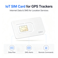 Carte SIM IoT S001 pour traceur GPS de moto, données SMS, couverture mondiale 2G 3G 4G