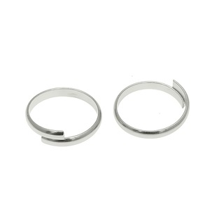 Anillos de acero inoxidable de 3x20 mm, ajustables, redondos y lisos para la fabricación de anillos y accesorios de joyería. - Product Image 3