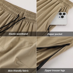 <span class=keywords><strong>Pantaloni</strong></span> sportivi <span class=keywords><strong>idrorepellenti</strong></span> da uomo con cerniera - Product Image 6