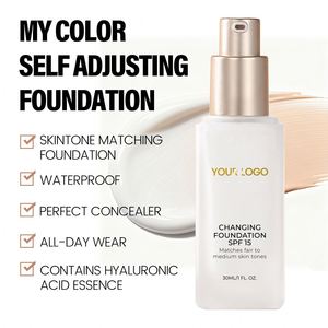 Colour Changing <b>Foundation</b> Makeup <b>Foundation</b> Full Coverage Waterproof Color Changing <b>Foundation</b> Custom Logo - Product Image 5