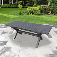 Offre Spéciale Table à manger moderne en métal aluminium personnalisable colorée pour Restaurant hôtel école entrepôt salle de sport ferme entrée