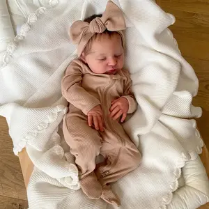 20 pulgadas Alive realista cuerpo completo de silicona bebé 48cm Vinilo Suave realista Laura Reborn muñecas