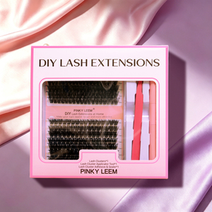 Factory Direct Professional <b>DIY</b> Segment Lash <b>Kit</b> 8 to 16mm Waterproof Vegan PBT Handmade Reusable Set - Product Image 1