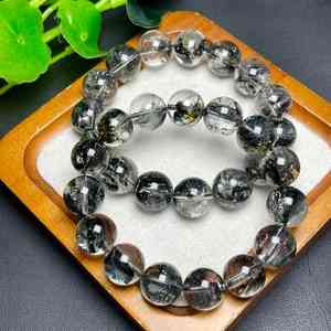 กำไลข้อมือเพชรเฮอร์คิเมอร์ขัดเงา ลดราคาพิเศษ คริสตัลธรรมชาติ เครื่องประดับอัญมณีสำหรับผู้หญิง หินบำบัด ของขวัญ - Product Image 1