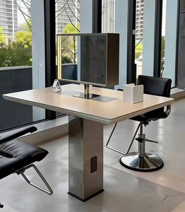 Industrial Style Hair Salon <b>Mirror</b> <b>Table</b> Hot Dyeing <b>Table</b> Stainless Steel Hair Salon MJirror <b>Table</b> Hair Salon Equipment - Product Image 4