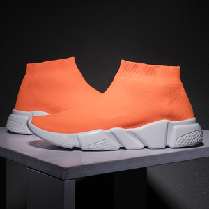 Logo personalizzato donna Sneakers <span class=keywords><strong>uomo</strong></span> <span class=keywords><strong>scarpe</strong></span> <span class=keywords><strong>calzino</strong></span> Logo su misura 1 paio Moq EVA PU tessuto a maglia <span class=keywords><strong>scarpe</strong></span> invernali per <span class=keywords><strong>uomo</strong></span> in maglia solida - Product Image 5