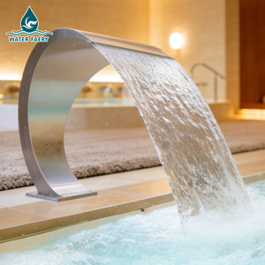 Cascada de Acero Inoxidable para <span class=keywords><strong>Piscina</strong></span> y <span class=keywords><strong>Spa</strong></span>, Cortina de Agua Terapéutica con Chorro de Agua para Relajación al Aire Libre - Product Image 3
