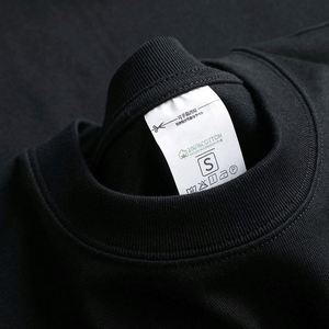 高品質100%コットンレギュラーフィットヘビーウェイトTシャツ、カスタムプリント対応、無地メンズTシャツ、ユニセックス向け - Product Image 4