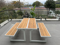 Table et banc de pique-nique multifonctionnels de style minimaliste occidental post-moderne