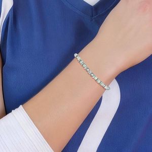 Bracelet en acier inoxydable avec perles <span class=keywords><strong>de</strong></span> <span class=keywords><strong>pierre</strong></span> <span class=keywords><strong>de</strong></span> <span class=keywords><strong>lune</strong></span> et amazonite pour femme - Cadeau pour joueuses <span class=keywords><strong>de</strong></span> volley-ball, fête des mères, anniversaire, Noël - Product Image 2