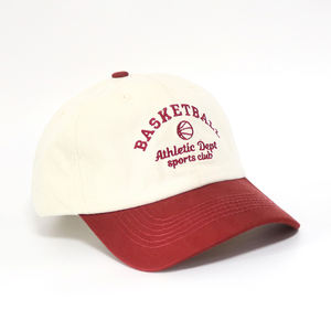 Casquettes de baseball en coton à visière incurvée à 6 panneaux non structurées à deux tons pour femmes, logo brodé personnalisé en gros populaire - Product Image 3