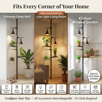 Étagère d'angle sans perçage pour plantes, en PP, pour la maison et le jardin, en stock, livraison rapide