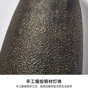 Lámparas Colgantes LED de Estilo Industrial Retro Wabi-Sabi, de Acero Inoxidable, Altura Ajustable, para Restaurante - Product Image 6