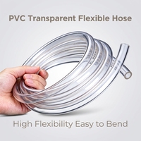 Tuyau flexible en PVC transparent, tuyau d'eau en plastique transparent pour aquarium, jardin, piscine, pompe, seulement 2,99 $
