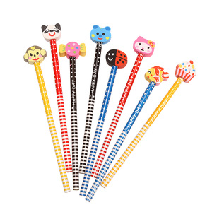 BECOL - Lápices de Madera Coloridos y Bonitos para Estudiantes, Lápices HB Estándar Creativos con Borrador de Dibujos Animados para Niños, Regalos - Product Image 4